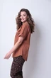 Костюм брючный 1285 коричневый Michel Chic