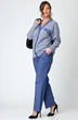 Костюм брючный 1319 синий Michel Chic