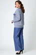 Костюм брючный 1319 синий Michel Chic