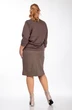 Костюм с юбкой 1320 корчиневый Michel Chic