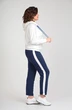 Спортивный костюм 1328 белый + синий Michel Chic
