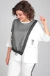 Костюм брючный 1329-1 белый Michel Chic