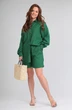 Костюм с шортами 1332 изумруд Michel Chic