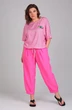 Костюм брючный 1342 розовый Michel Chic