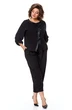 Костюм брючный 1355 черный Michel Chic