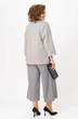 Костюм брючный 1362-2 серый + клетка Michel Chic