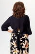 Костюм брючный 1375 черный + ромашка Michel Chic