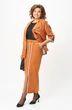Костюм с юбкой 1388-1 рыжий Michel Chic фото 4 Костюм с юбкой 1388-1 рыжий Michel Chic фото 4
