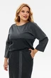 Костюм с юбкой 1393 графит + люрекс Michel Chic