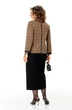 Костюм с юбкой 1394 карамель + черный Michel Chic фото 2