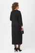 Костюм с юбкой 1394 черный Michel Chic