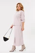 Костюм с юбкой 1399 розовый Michel Chic