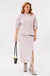 Костюм с юбкой 1399 розовый Michel Chic