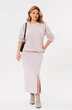 Костюм с юбкой 1399 розовый Michel Chic