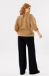 Костюм брючный 1400 песок + черный Michel Chic