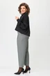Костюм брючный 1402 черный + клетка Michel Chic