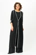 Костюм брючный 1413 черный + белый Michel Chic