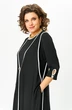 Костюм брючный 1413 черный + белый Michel Chic