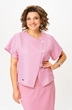Костюм с юбкой 1422 розовый Michel Chic