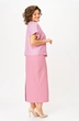 Костюм с юбкой 1422 розовый Michel Chic