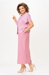 Костюм с юбкой 1422 розовый Michel Chic