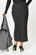Костюм с юбкой 1433 серый + черный Michel Chic фото 4