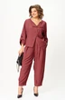 Костюм брючный 1436 брусничный Michel Chic фото 3