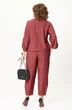 Костюм брючный 1436 брусничный Michel Chic фото 2