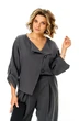 Костюм брючный 1436-1 графитовый атлас Michel Chic фото 5