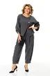 Костюм брючный 1436-1 графитовый атлас Michel Chic