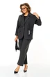 Костюм брючный 1437-2 темный графит Michel Chic