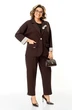 Костюм брючный 1437-2 трюфельный Michel Chic фото 3