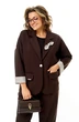 Костюм брючный 1437-2 трюфельный Michel Chic фото 5