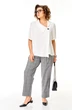 Костюм брючный 1454 белый + гленчек Michel Chic фото 4