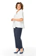 Костюм брючный 1454 белый + синий гленчек Michel Chic фото 4