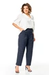 Костюм брючный 1454 белый + синий гленчек Michel Chic фото 2