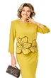Костюм с юбкой 1469 медово-горчичный Michel Chic фото 4
