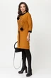 Платье 2153 горчица Michel Chic