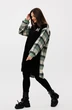 Платье 2159 зеленый + клетка Michel Chic