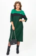 Платье 2188 зеленый + черный Michel Chic