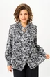 Блузка 796 черно-белый + розы Michel Chic фото 3