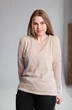 Джемпер 1059 бежевый Mita Fashion