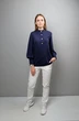 Блузка 1086 синий Mita Fashion
