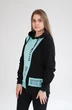 Туника 1157 черно-бирюзовый Mita Fashion