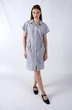 Платье 1186 синий + полоска Mita Fashion