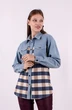Рубашка 1191 голубой Mita Fashion
