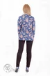 Туника 913 синий+крупные цветы Mita Fashion