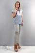 Туника 922 цветы+защипы Mita Fashion