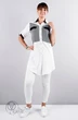 Туника 933 белый+синяя полоска Mita Fashion
