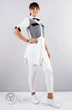 Туника 933 белый+синяя полоска Mita Fashion